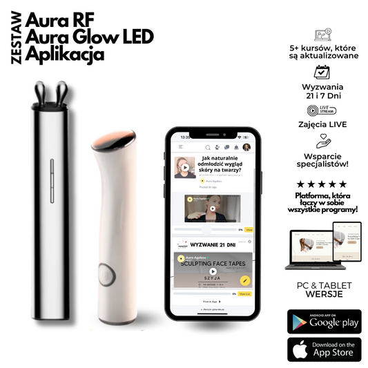 Aura RF i Aura Glow + Aplikacja